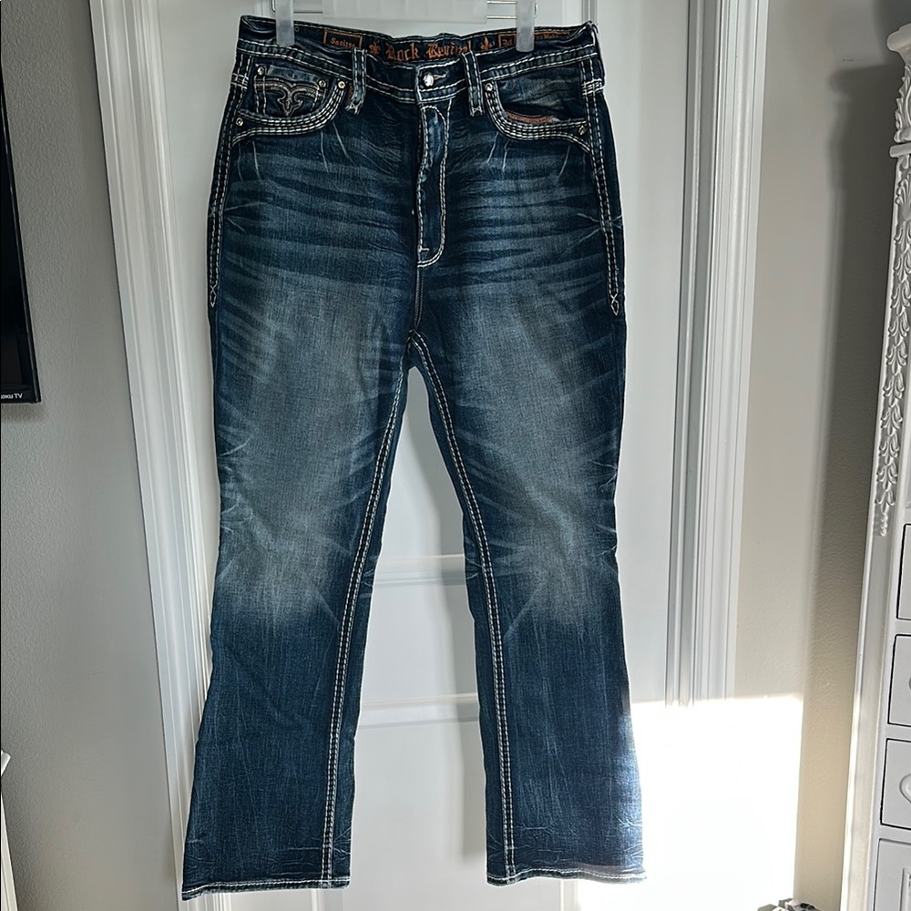 Rock Revival Women's Boot Cut Jeans - Dark Blue